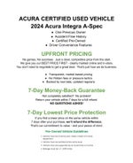 2024 Acura Integra CVT w/A-Spec Package