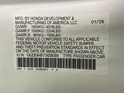 2026 Acura Integra CVT w/A-Spec Technology Package