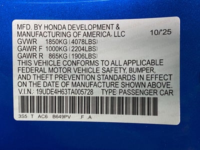 2026 Acura Integra CVT w/A-Spec Technology Package