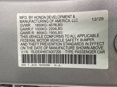 2026 Acura Integra CVT w/A-Spec Technology Package