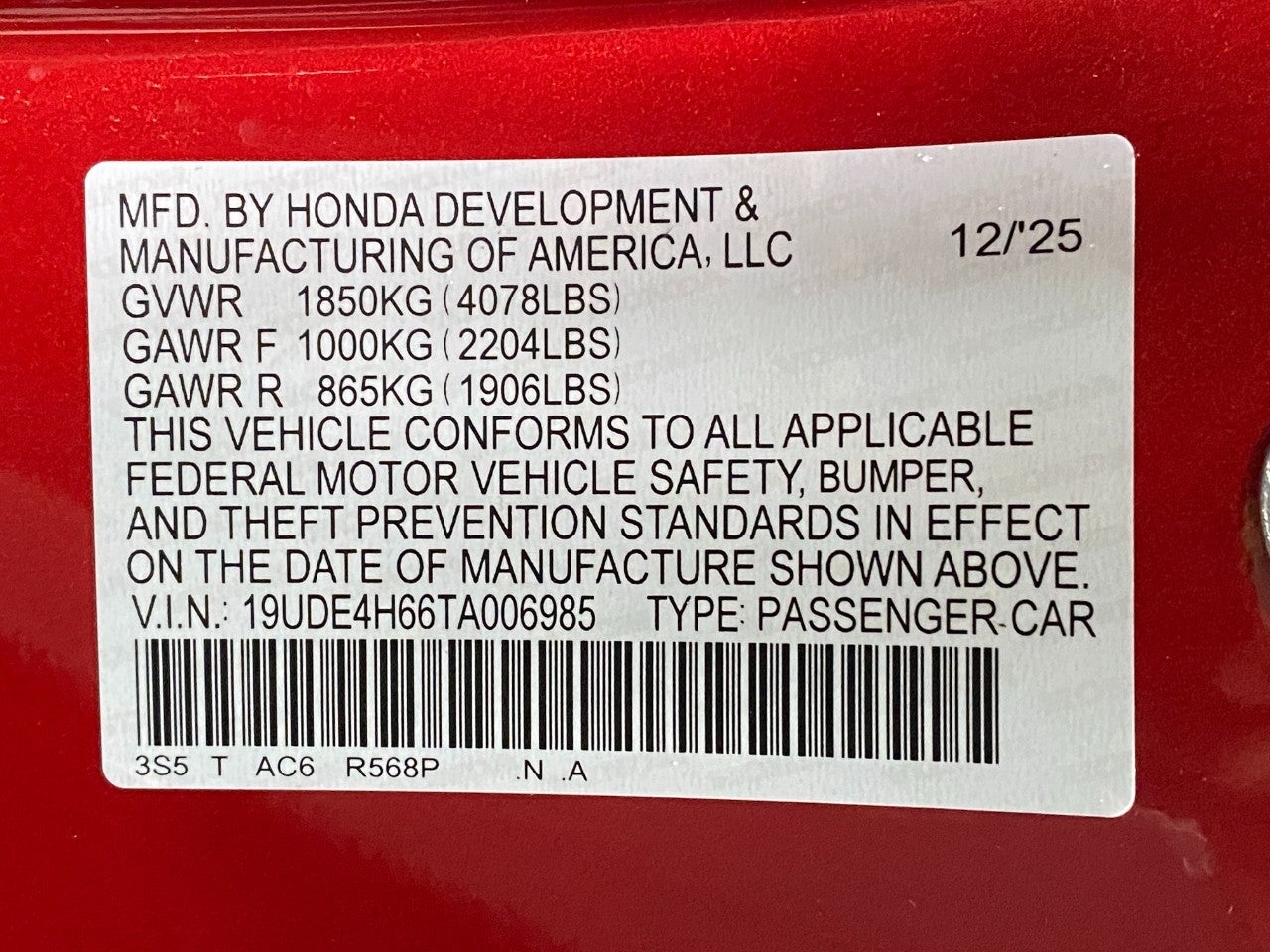 2026 Acura Integra CVT w/A-Spec Technology Package