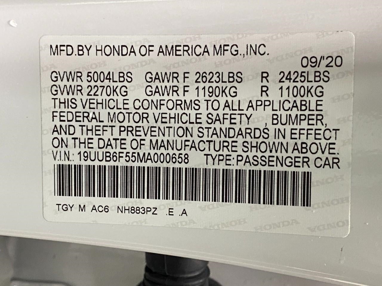 2021 Acura TLX SH-AWD w/A-Spec Package