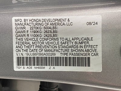 2025 Acura TLX SH-AWD w/A-Spec Package