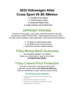 2023 Volkswagen Atlas Cross Sport 3.6L V6 SE w/Technology 4MOTION