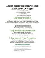 2025 Acura ADX AWD w/A-Spec Package