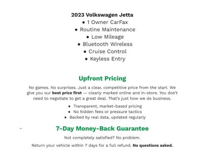 2023 Volkswagen Jetta S Auto