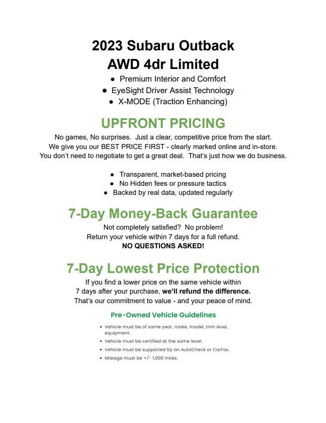 2023 Subaru Outback Limited CVT