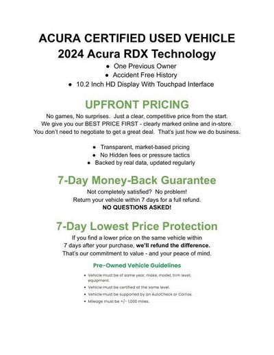 2024 Acura RDX SH-AWD w/Technology Package