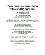 2023 Acura RDX SH-AWD w/Technology Package