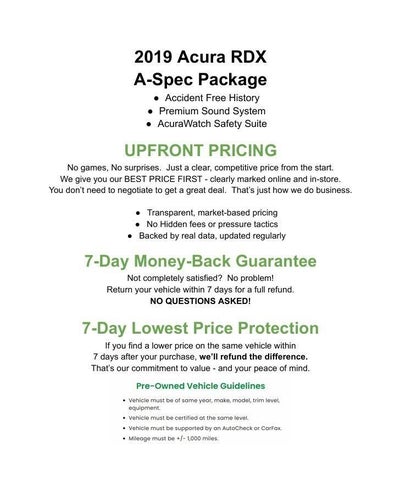2019 Acura RDX AWD w/A-Spec Pkg