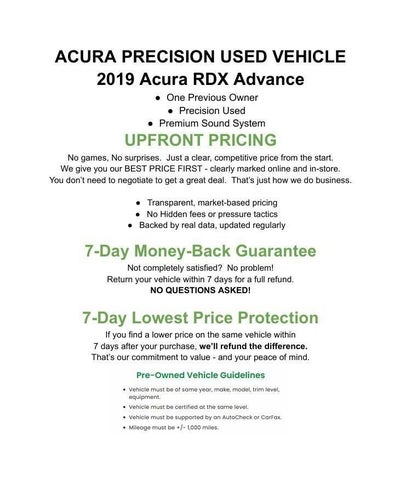 2019 Acura RDX AWD w/Advance Pkg