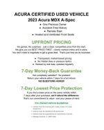 2023 Acura MDX SH-AWD w/A-Spec Package