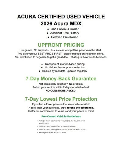2026 Acura MDX SH-AWD