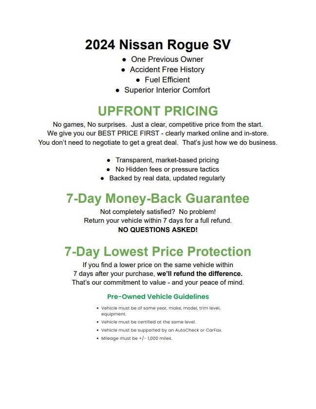 2024 Nissan Rogue AWD SV