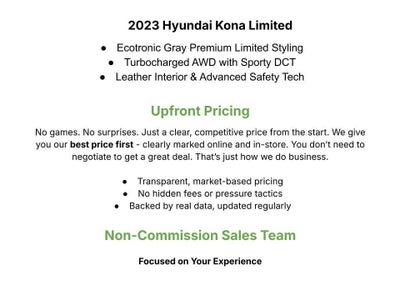 2023 Hyundai Kona Limited DCT AWD