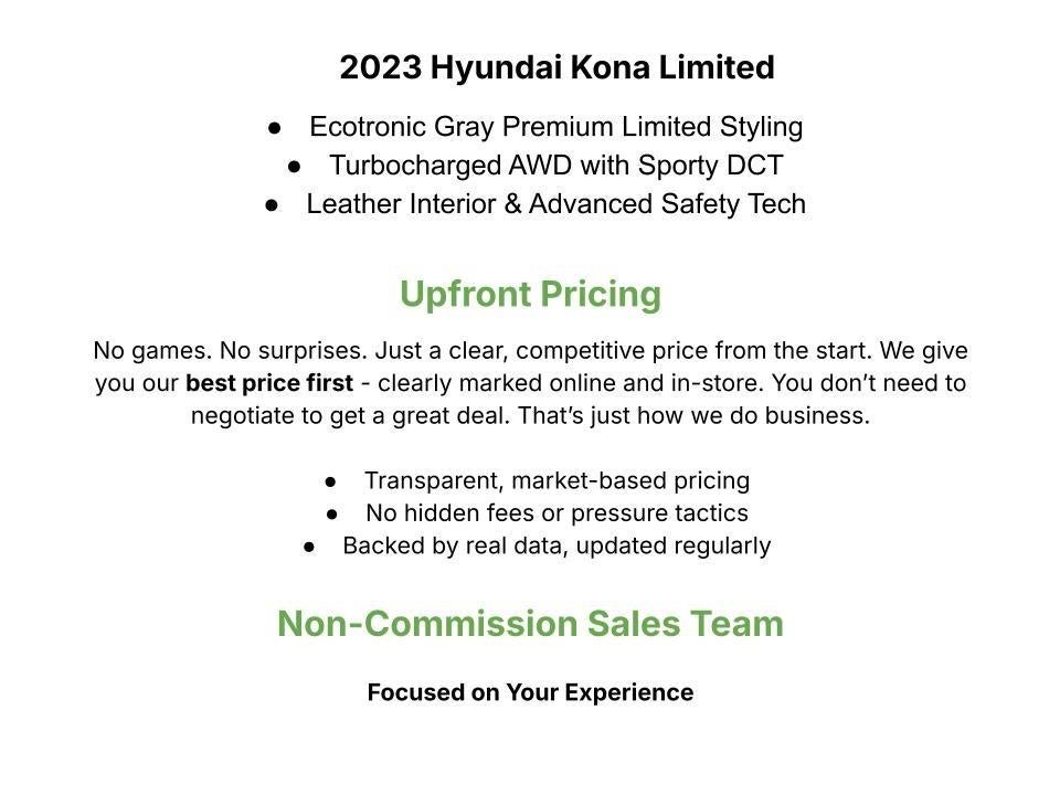 2023 Hyundai Kona Limited DCT AWD