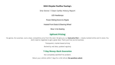 2024 Chrysler Pacifica Touring L