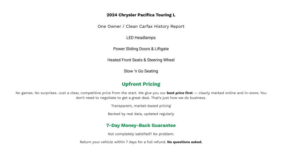 2024 Chrysler Pacifica Touring L