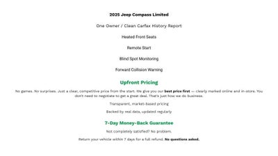 2025 Jeep Compass Limited 4x4