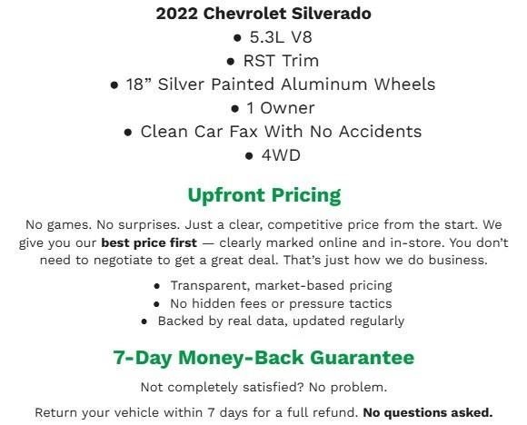 2022 Chevrolet Silverado 1500 LTD 4WD Crew Cab Short Bed RST