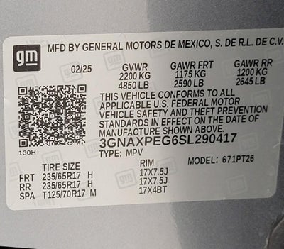 2025 Chevrolet Equinox AWD LT