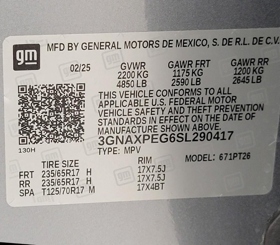 2025 Chevrolet Equinox AWD LT