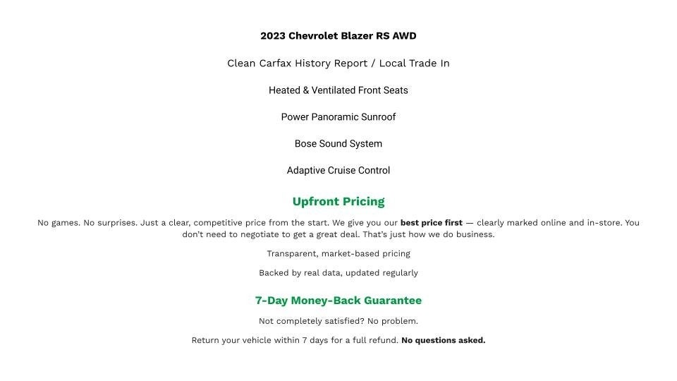 2023 Chevrolet Blazer AWD RS