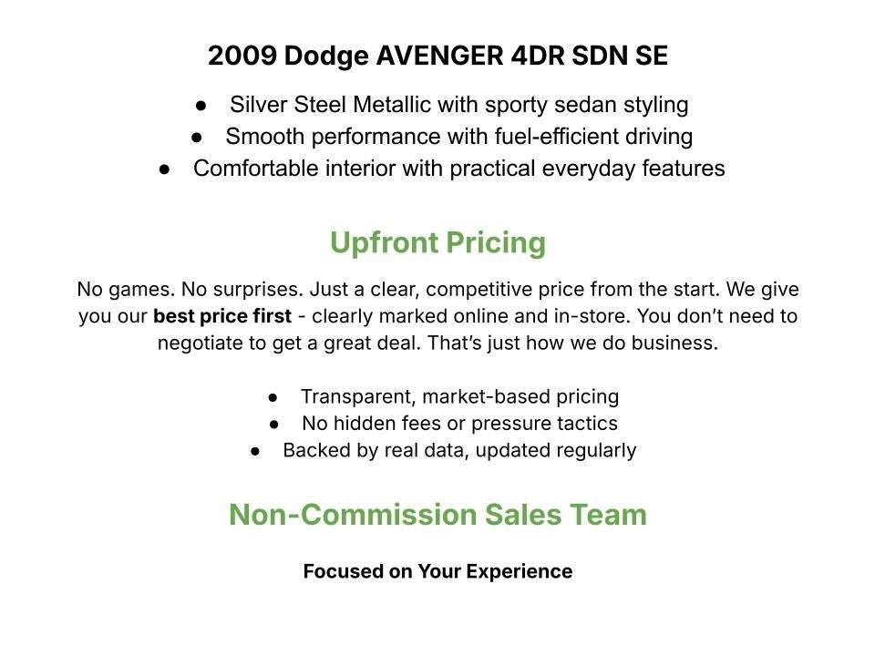 2009 Dodge Avenger 4dr Sdn SE *Ltd Avail*