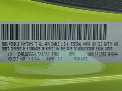 2017 Jeep Wrangler Unlimited Sport