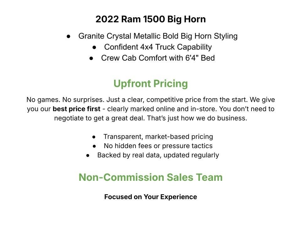 2022 RAM 1500 Big Horn