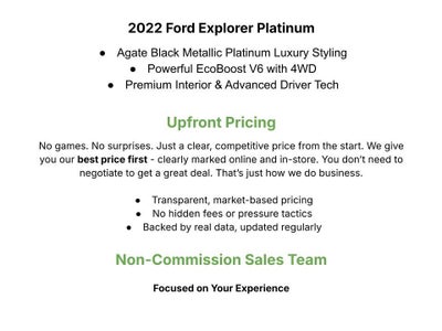 2022 Ford Explorer Platinum