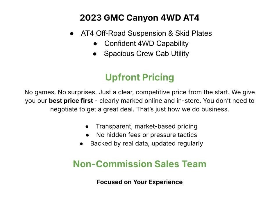 2023 GMC Canyon 4WD AT4