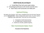 2020 Honda Accord Sport 1.5T CVT