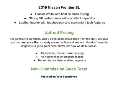 2019 Nissan Frontier Crew Cab 4x4 SL Auto *Ltd Avail*