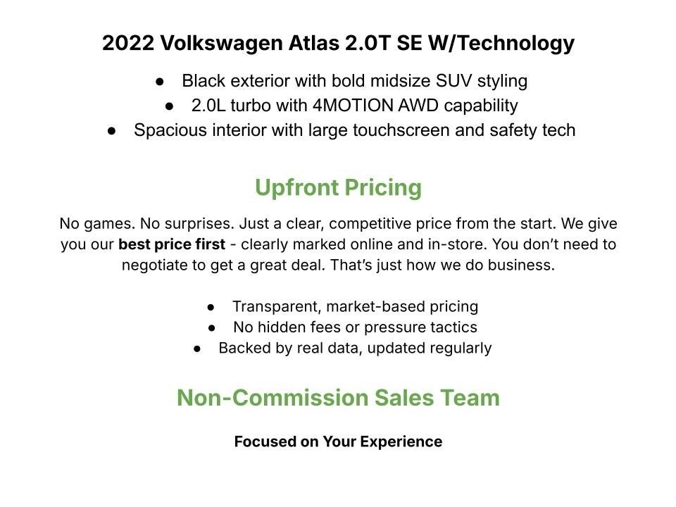 2022 Volkswagen Atlas 2.0T SE w/Technology 4MOTION