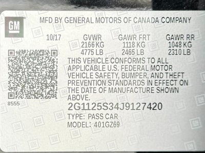 2018 Chevrolet Impala Premier