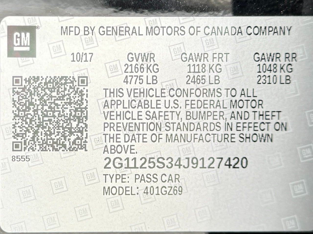 2018 Chevrolet Impala Premier