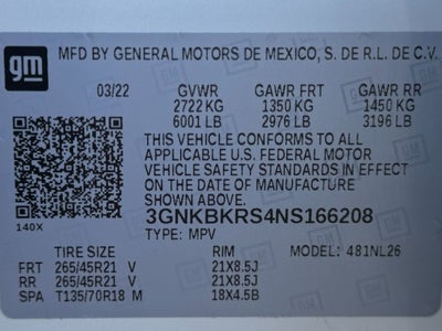 2022 Chevrolet Blazer RS AWD