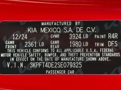 2025 Kia K4 LXS FWD