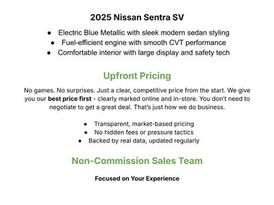 2025 Nissan Sentra SV CVT