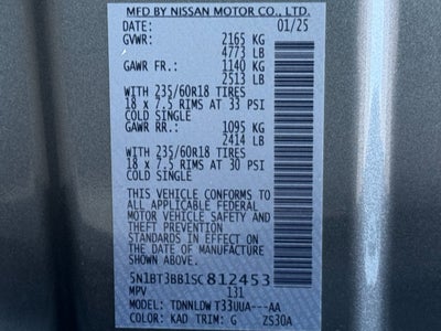 2025 Nissan Rogue AWD SV