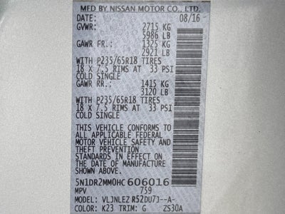 2017 Nissan Pathfinder SV