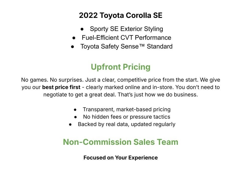 2022 Toyota Corolla SE