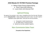 2025 Mazda Mazda CX-70 PHEV Premium Package