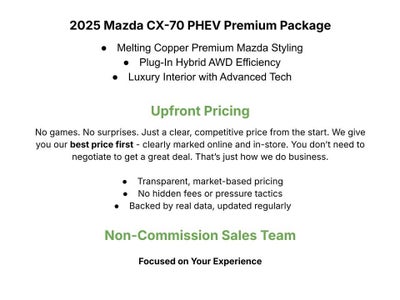 2025 Mazda Mazda CX-70 PHEV Premium Package