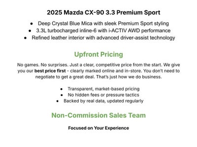 2025 Mazda Mazda CX-90 Premium Sport