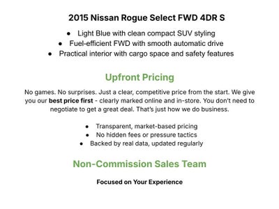 2015 Nissan Rogue Select FWD 4dr S