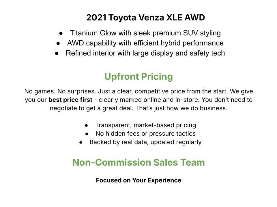 2021 Toyota Venza XLE AWD (SE)