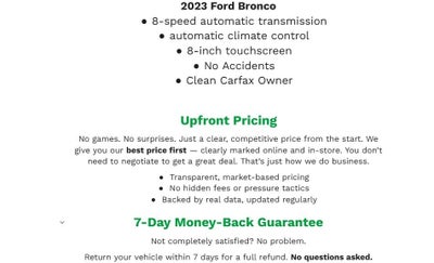 2023 Ford Bronco Outer Banks 4 Door Advanced 4x4