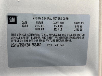 2008 Chevrolet Impala 4dr Sdn 3.5L LT